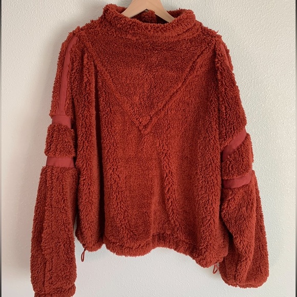 FREE PEOPLE MOVEMENT NANTUCKET FLEECE - NWT - RUST - Picture 5 of 5